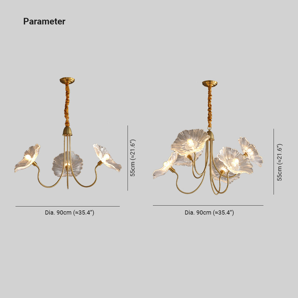 Calia Glass Chandelier