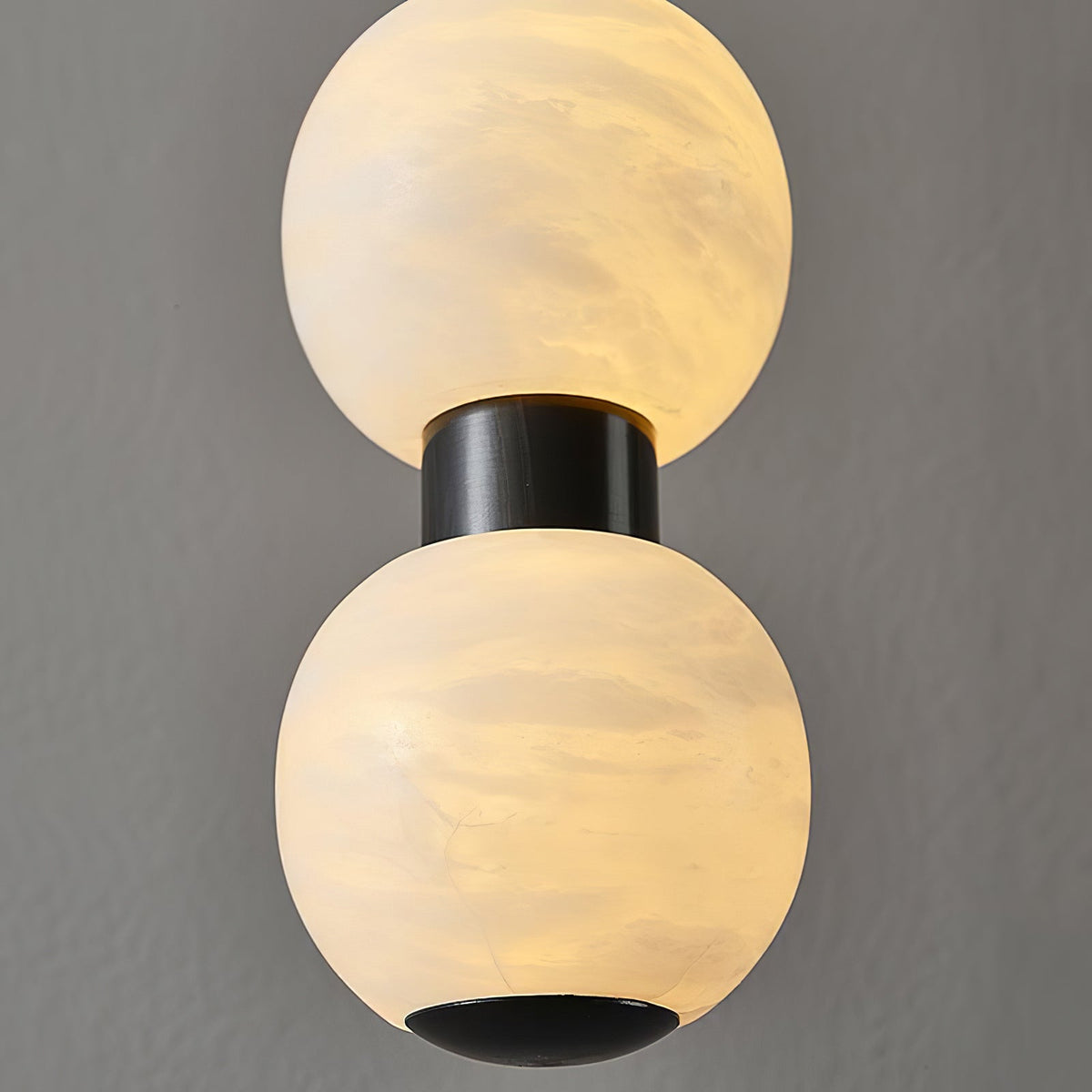 Albinaine moderne pendellampe i alabaster