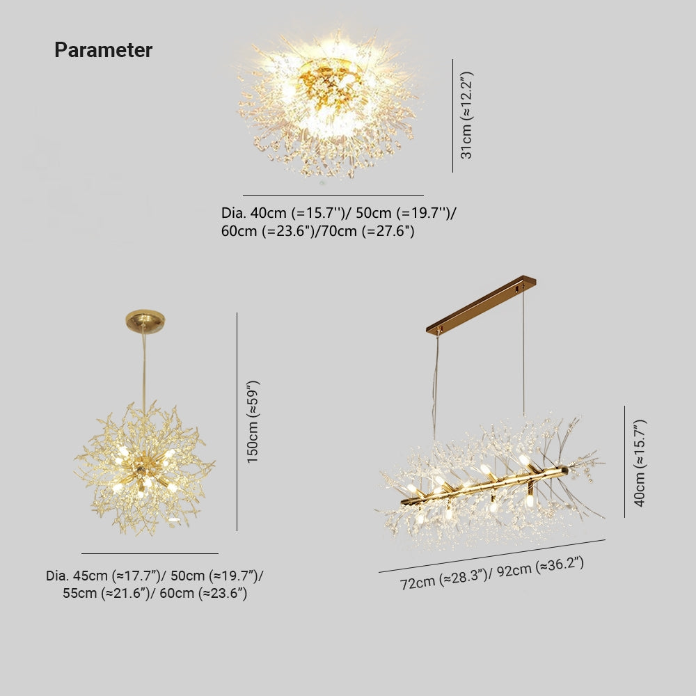 Lirex Vintage Pendant Light Dandelion firework