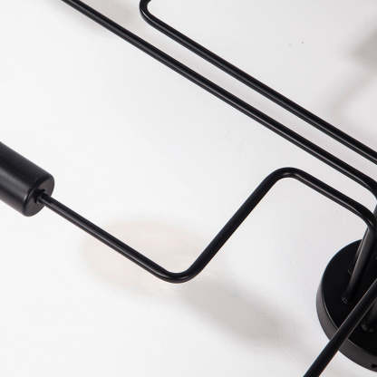 Arisha Vintage Modern Minimalist Industrial Metal Black Ceiling Lamp