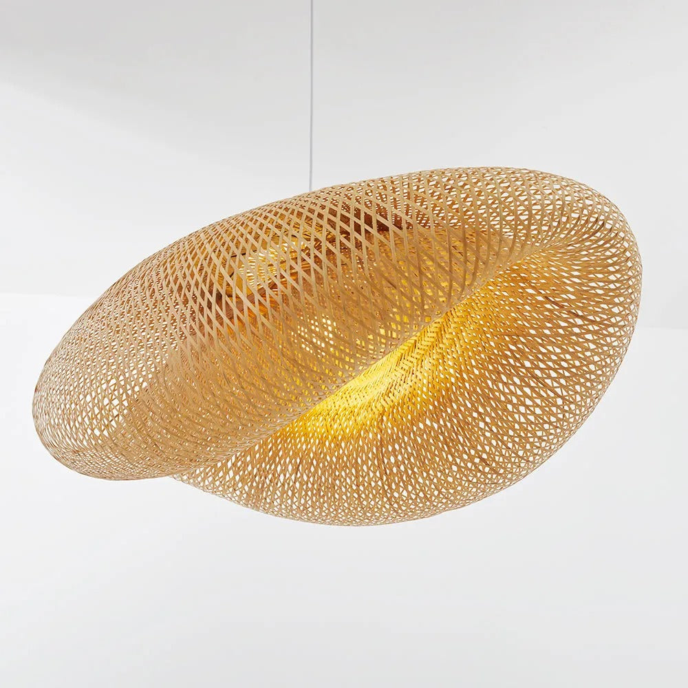 Veltrix Pendant Light Natural Kitchen Island Bamboo