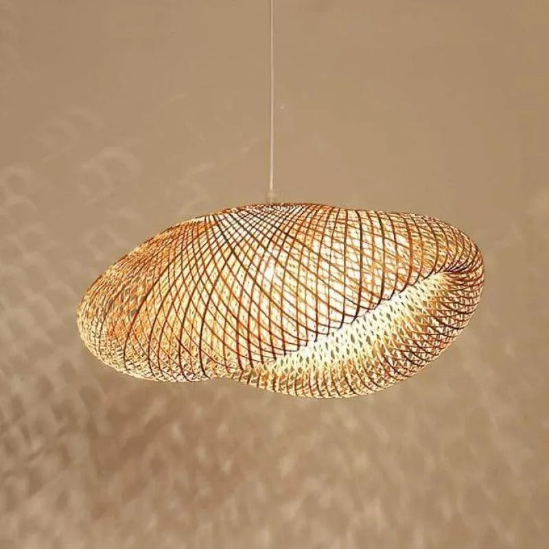 Veltrix Pendant Light Natural Kitchen Island Bamboo