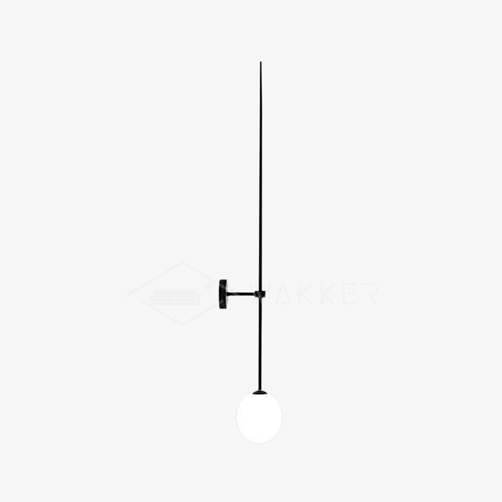 Veluelle modern minimalistisk mobil vägglampa i glas