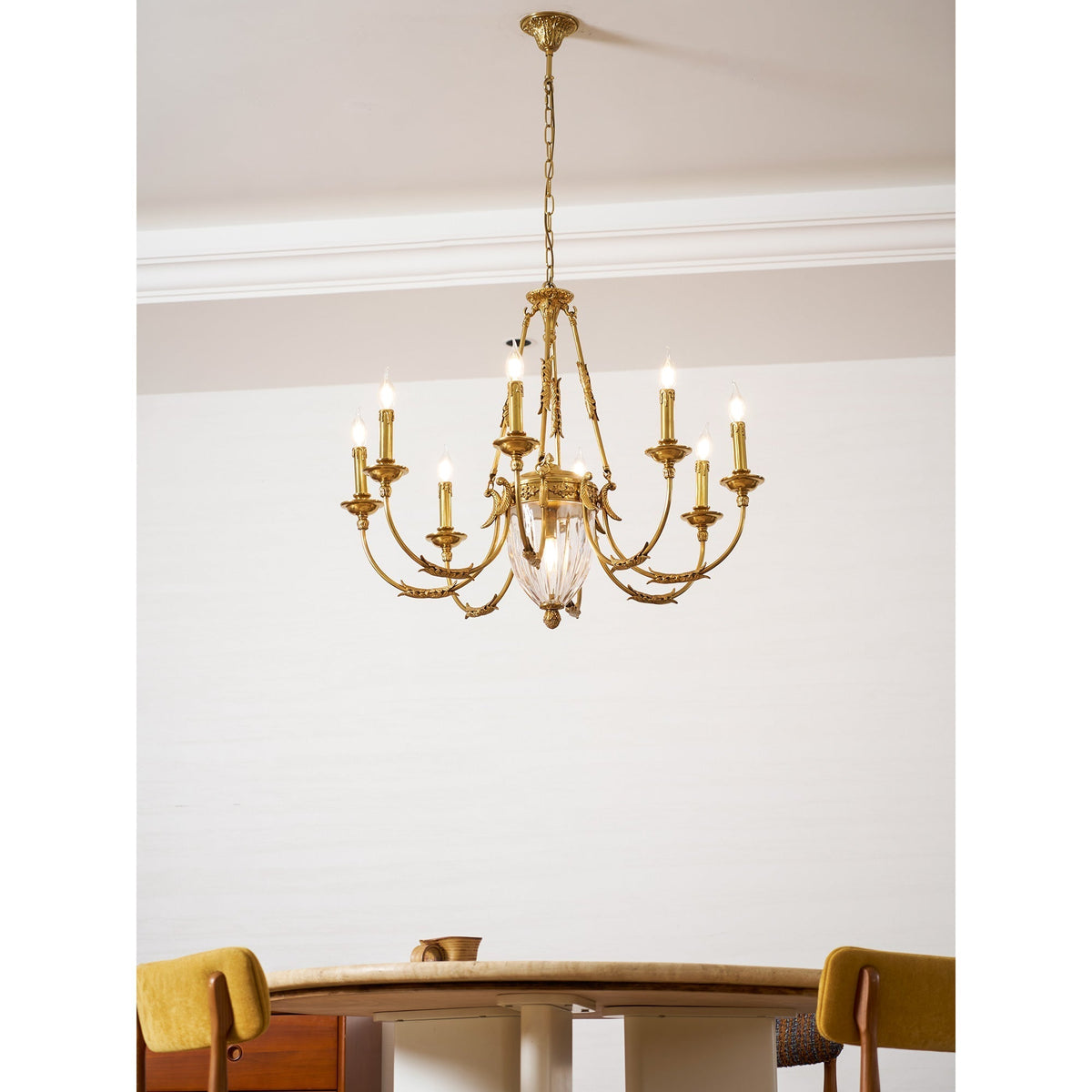 Candelabro de latão Valerix