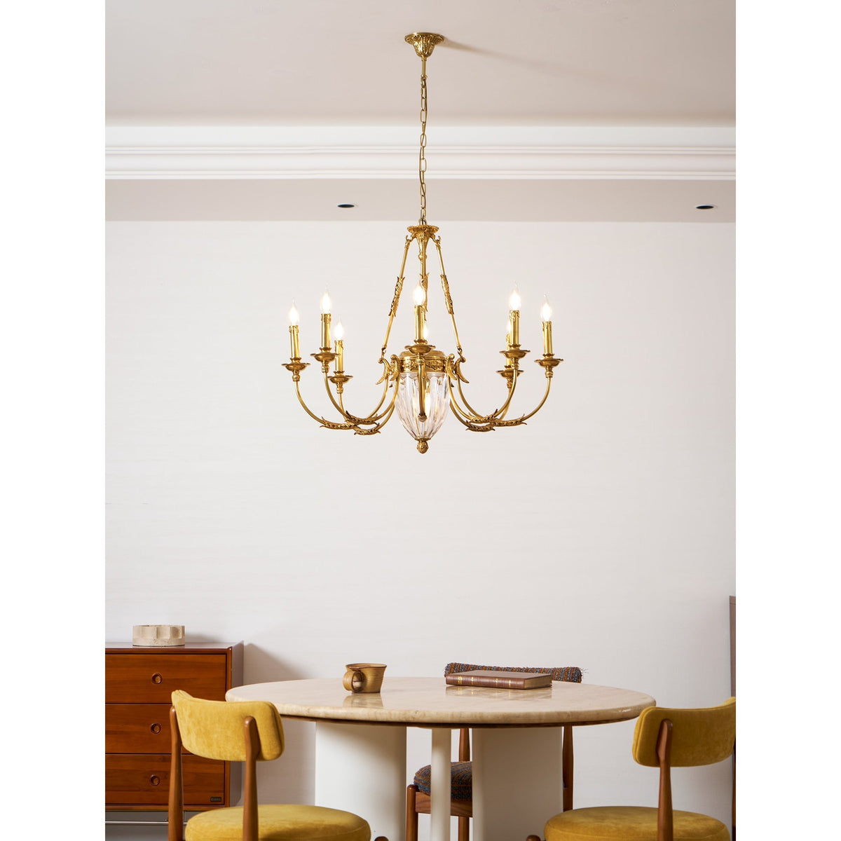 Candelabro de latão Valerix