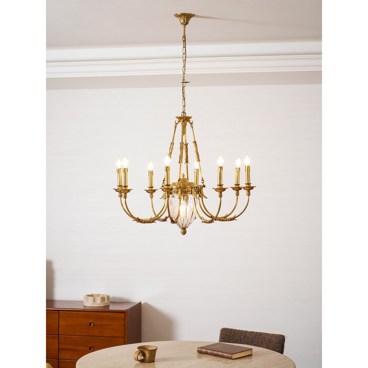 Candelabro de latão Valerix