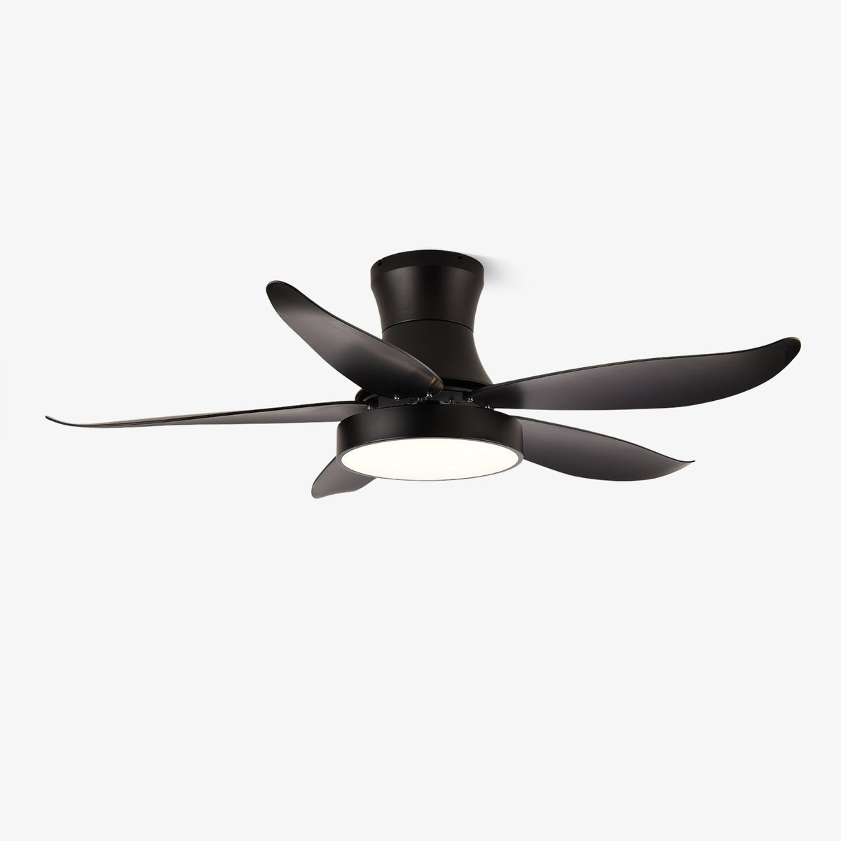 Candeeiro de teto com ventilador Jada preto moderno