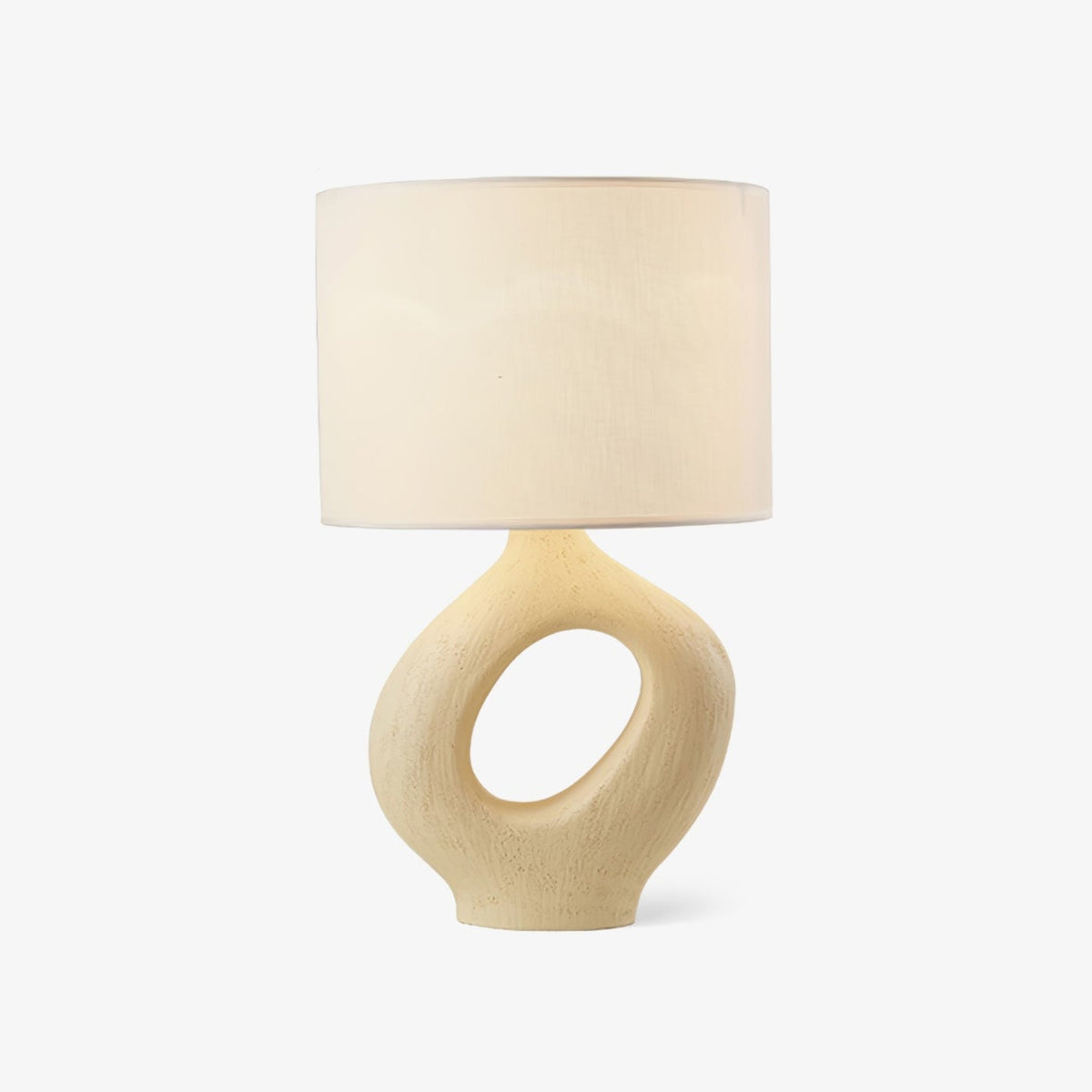 Lumestic skulpturel bordlampe i resin og stof