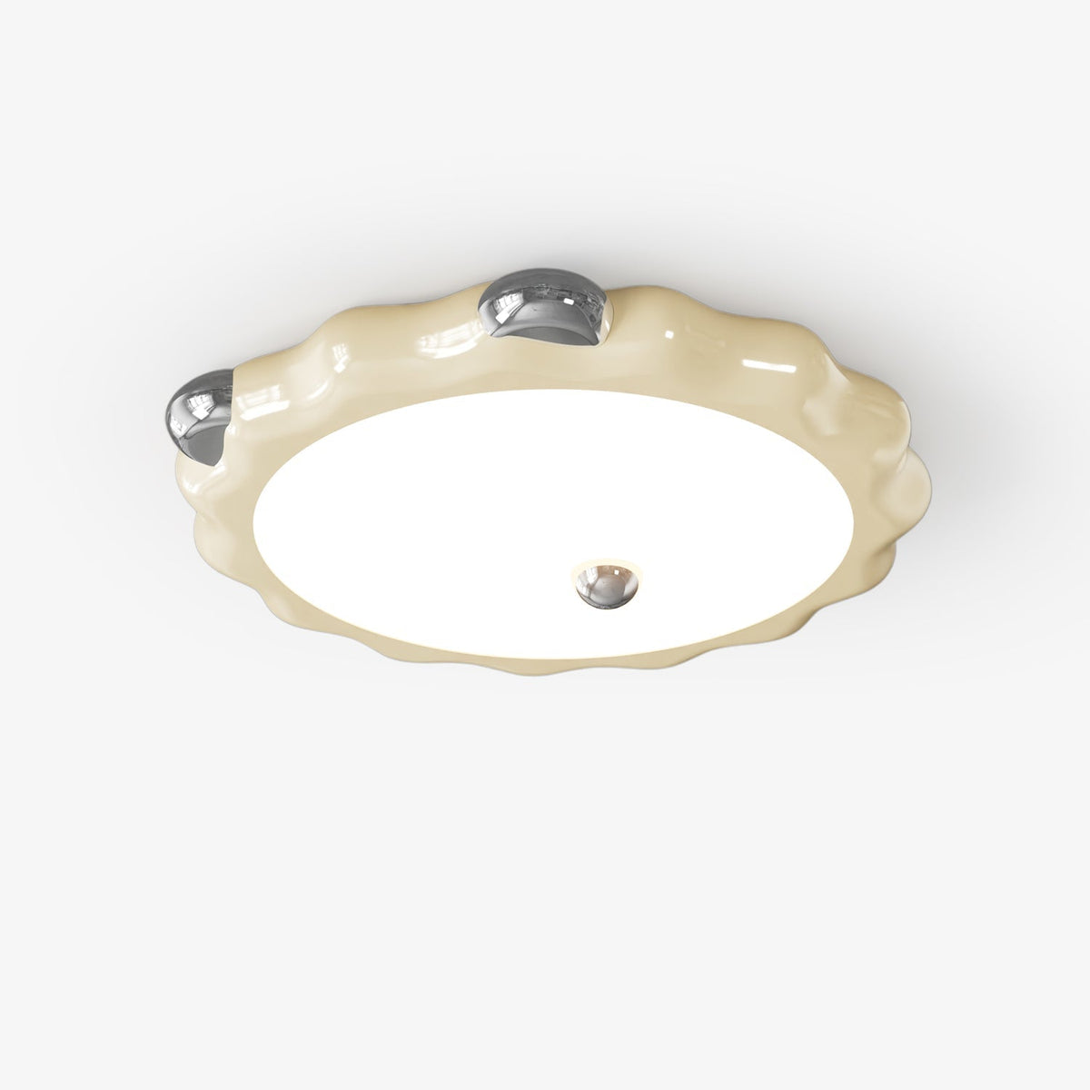 Casolila elegant konstnärlig taklampa i krämfärg
