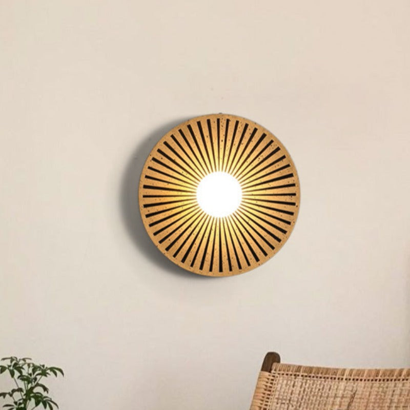 Valentina vintage-inomhusvägglampa med cirkelformad design Konstharpiks Vardagsrum Sovrum