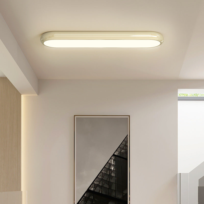 Arisha moderne LED-loftslampe i sort, gul og hvid til stue