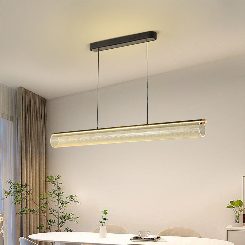 Arisha modern LED-pendellampa i klart glas och metall för te-/matsal/vardagsrum