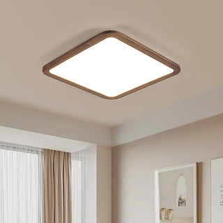 Quinn Modern Fyrkant/Avlång LED Taklampa Metall/Trä Träf/Valnöt Sovrum/Vardagsrum