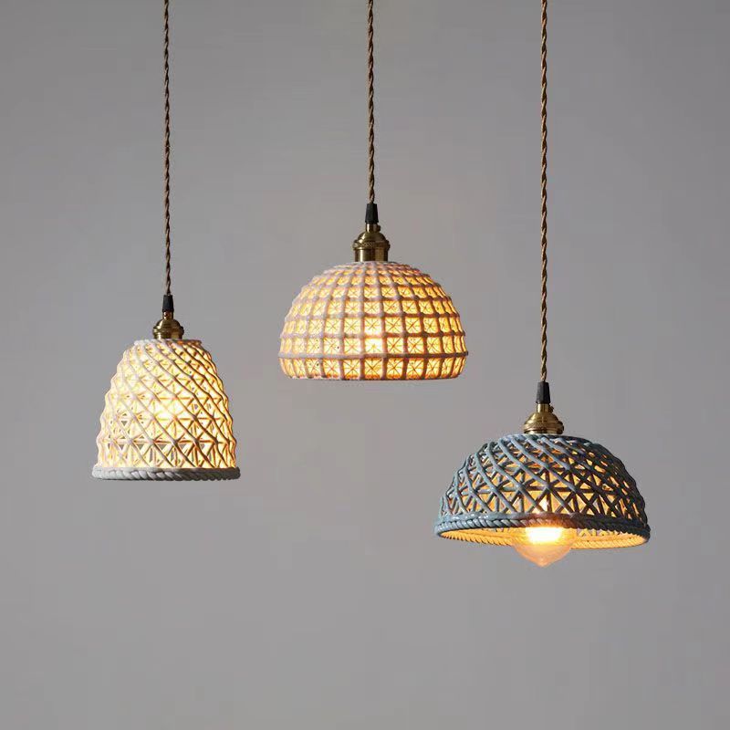 Valentina Modern LED Pendant Light Metal Blue White Bedroom/Kitchen
