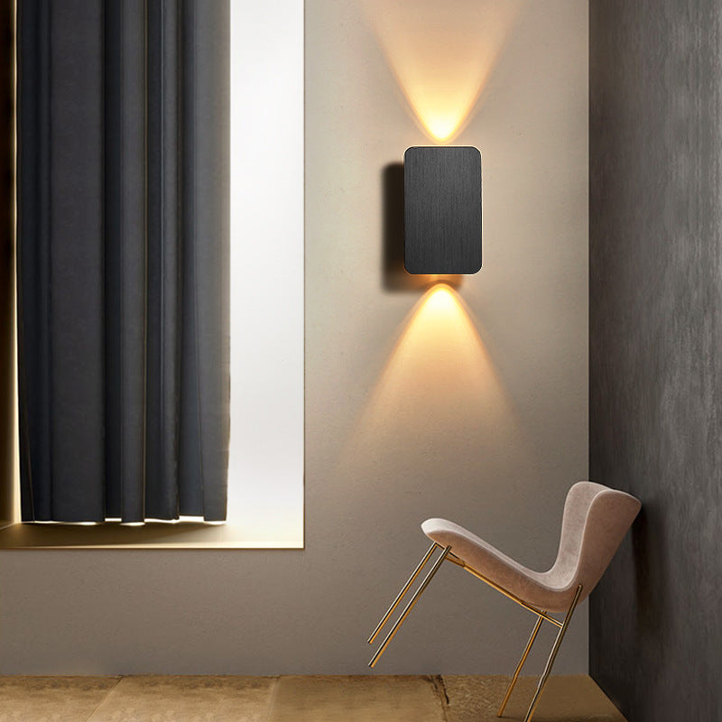 Candeeiro de parede Norelin, retangular minimalista para interiores