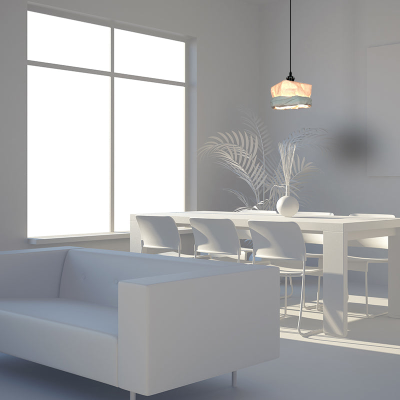 Valentina Vintage Cup Metal Paper LED Pendant Light Living Room Bedroom