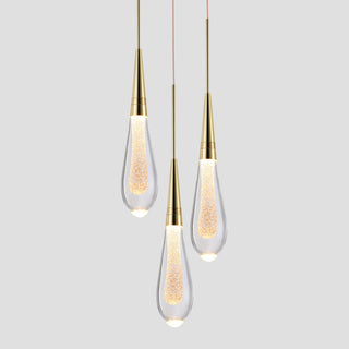 Kristy Modern Kristall Glas Metall Pendellampa Vardagsrum Sovrum