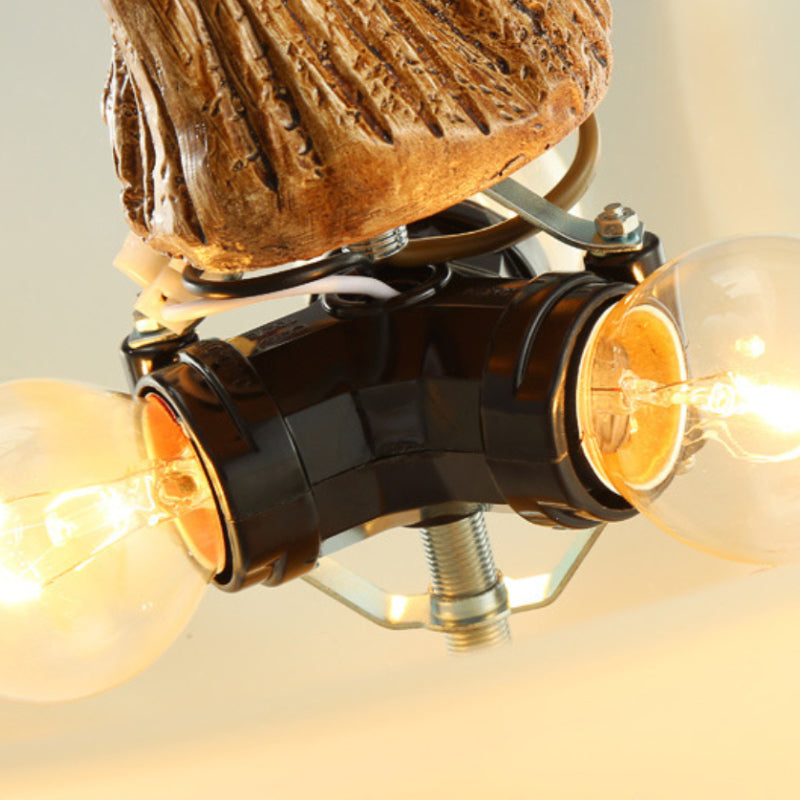 Silva retro LED-hengiljós úr viði og gleri fyrir borðstofu/stofu