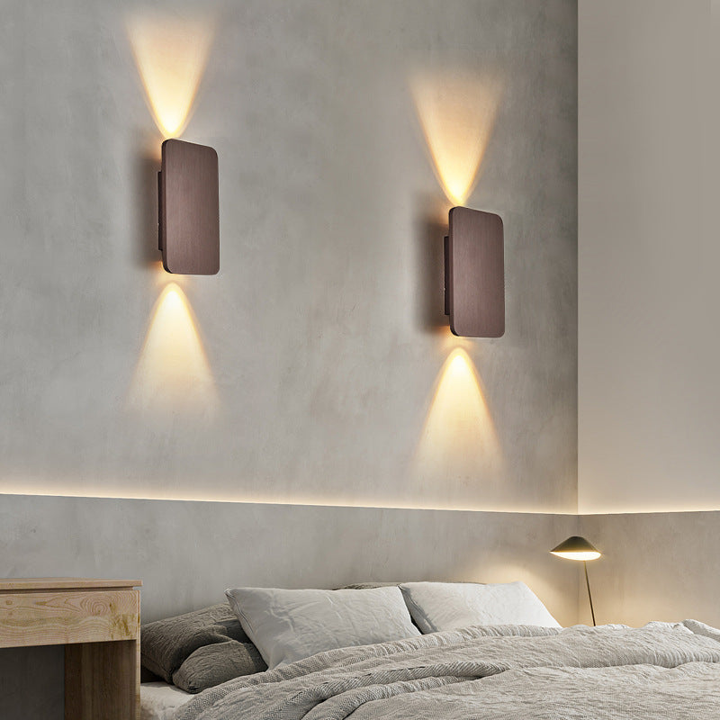 Candeeiro de parede Norelin, retangular minimalista para interiores