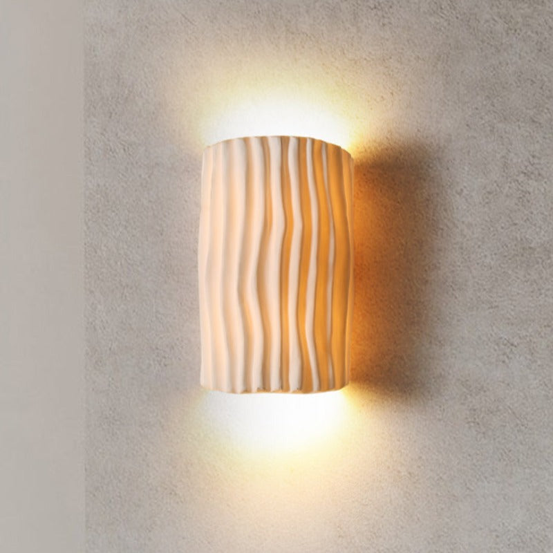 Valentina retro LED-indendørs væglampe, hvid/grå/orange/grøn, soveværelse