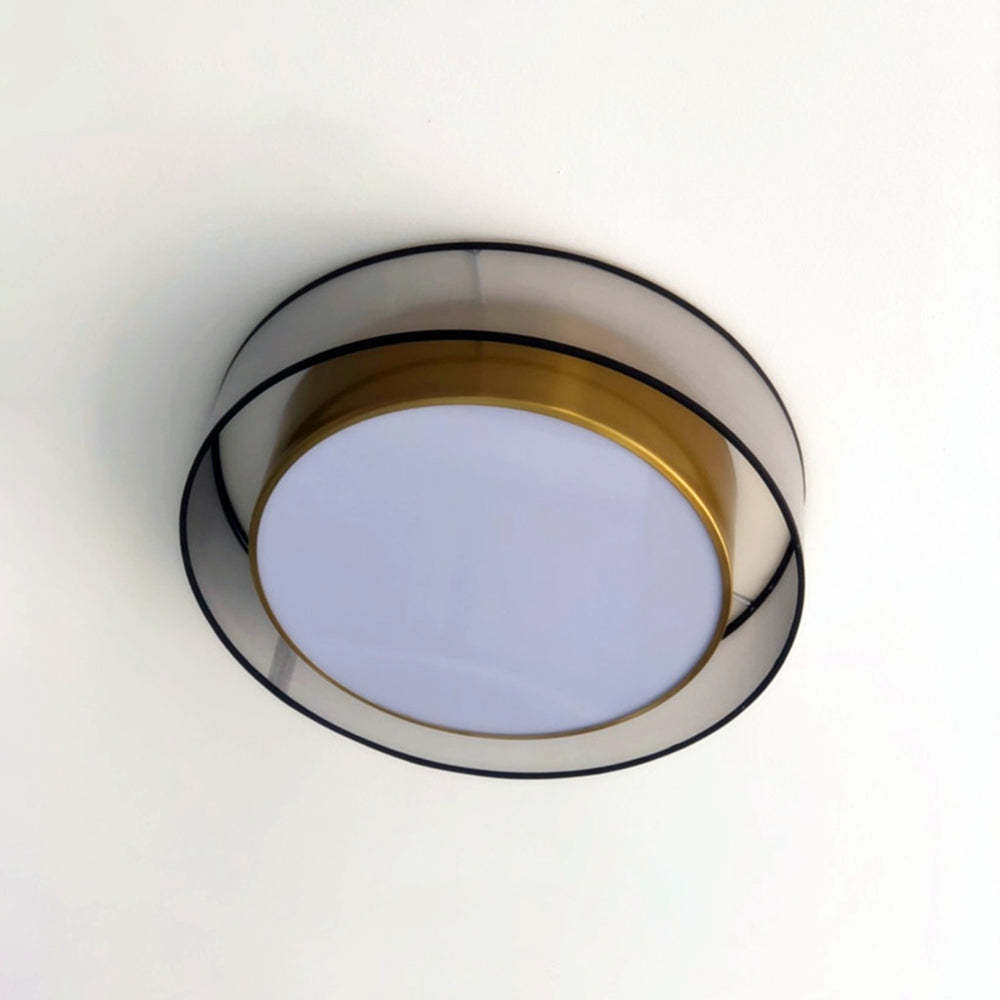 Arisha nordisk modern rund LED-taklampa med utanpåliggande montering, guld/koppar