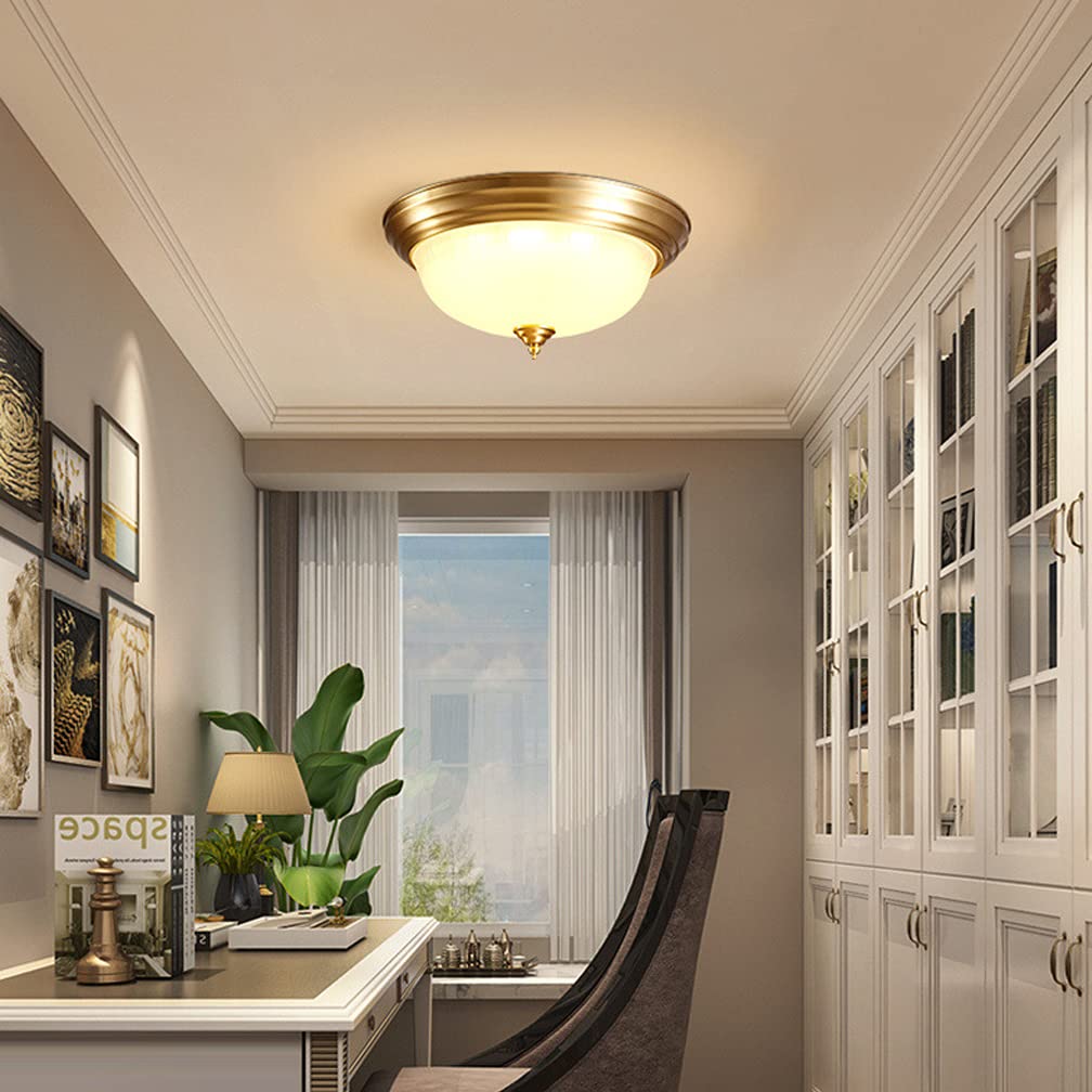 Arisha Flush Mount Ceiling Light  Brass Retro LED Living Room Bedroom