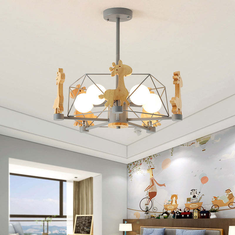 Arisha LED-loftlampe med giraffer