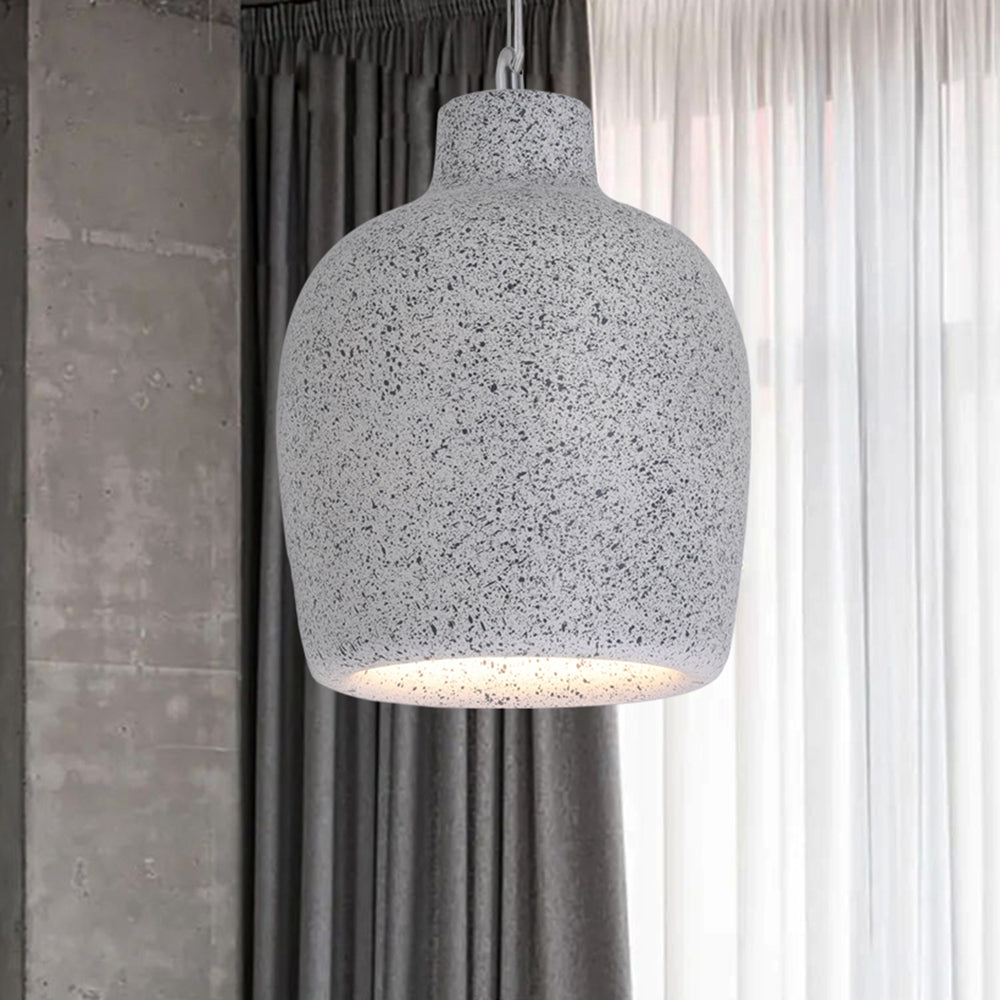 Avi Wabi Sabi Jar Shaped Resin Pendant Light, 4 Color