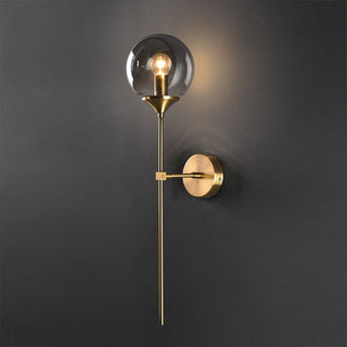 Valentina Modern Metall Glas LED Vägglampa Vardagsrum Sovrum
