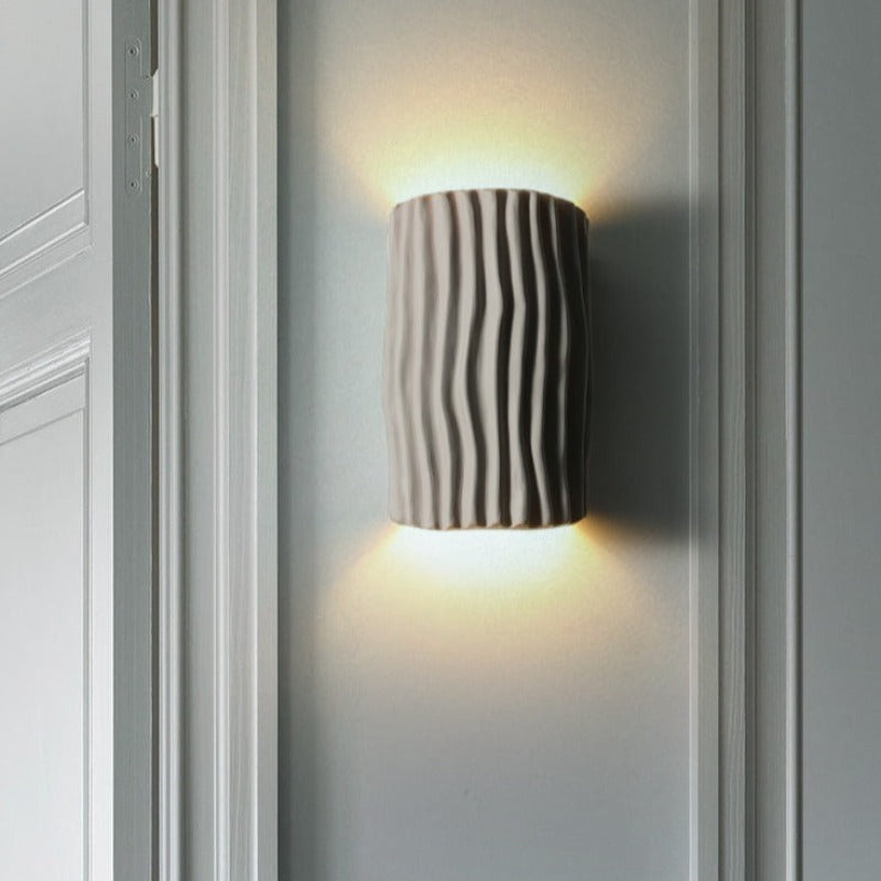 Valentina retro LED-indendørs væglampe, hvid/grå/orange/grøn, soveværelse