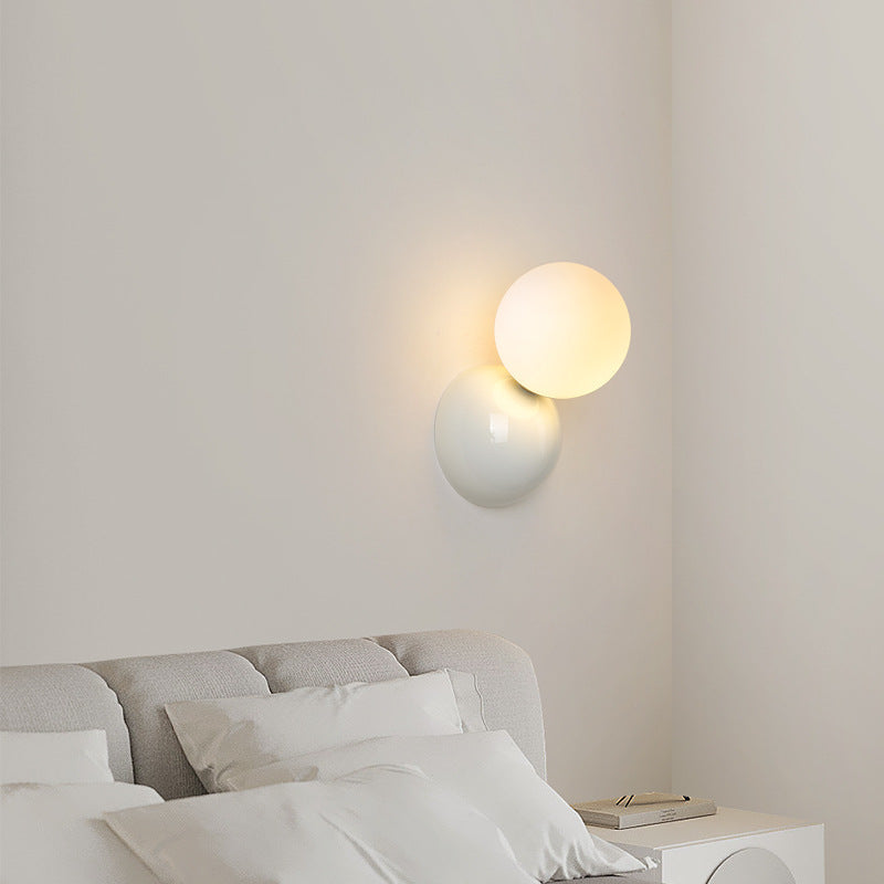 Valentina modern LED-vägglampa för inomhusbruk i svart, vitt och metall för vardagsrum