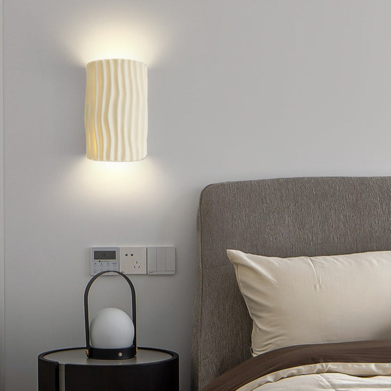 Valentina retro LED-indendørs væglampe, hvid/grå/orange/grøn, soveværelse