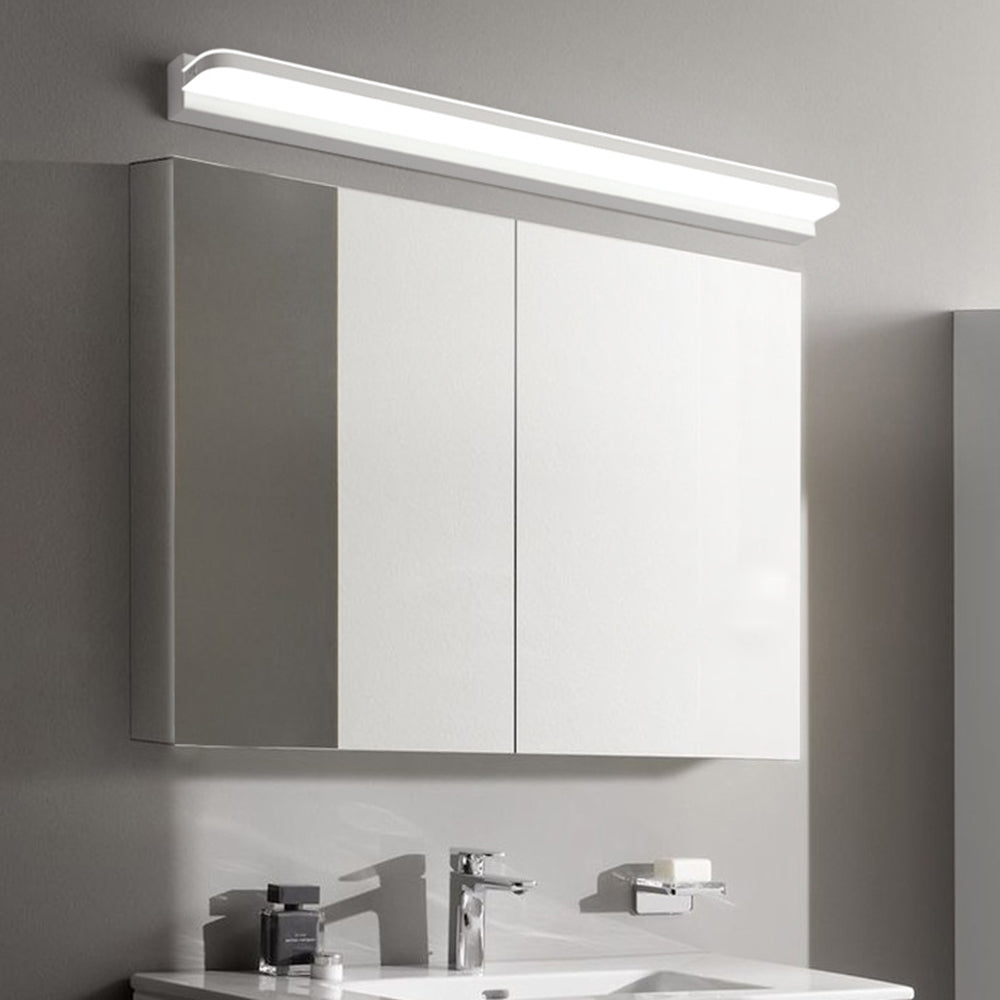 Arisha modern rektangulär vägglampa med spegel, svart/vit/krom/guld, badrum