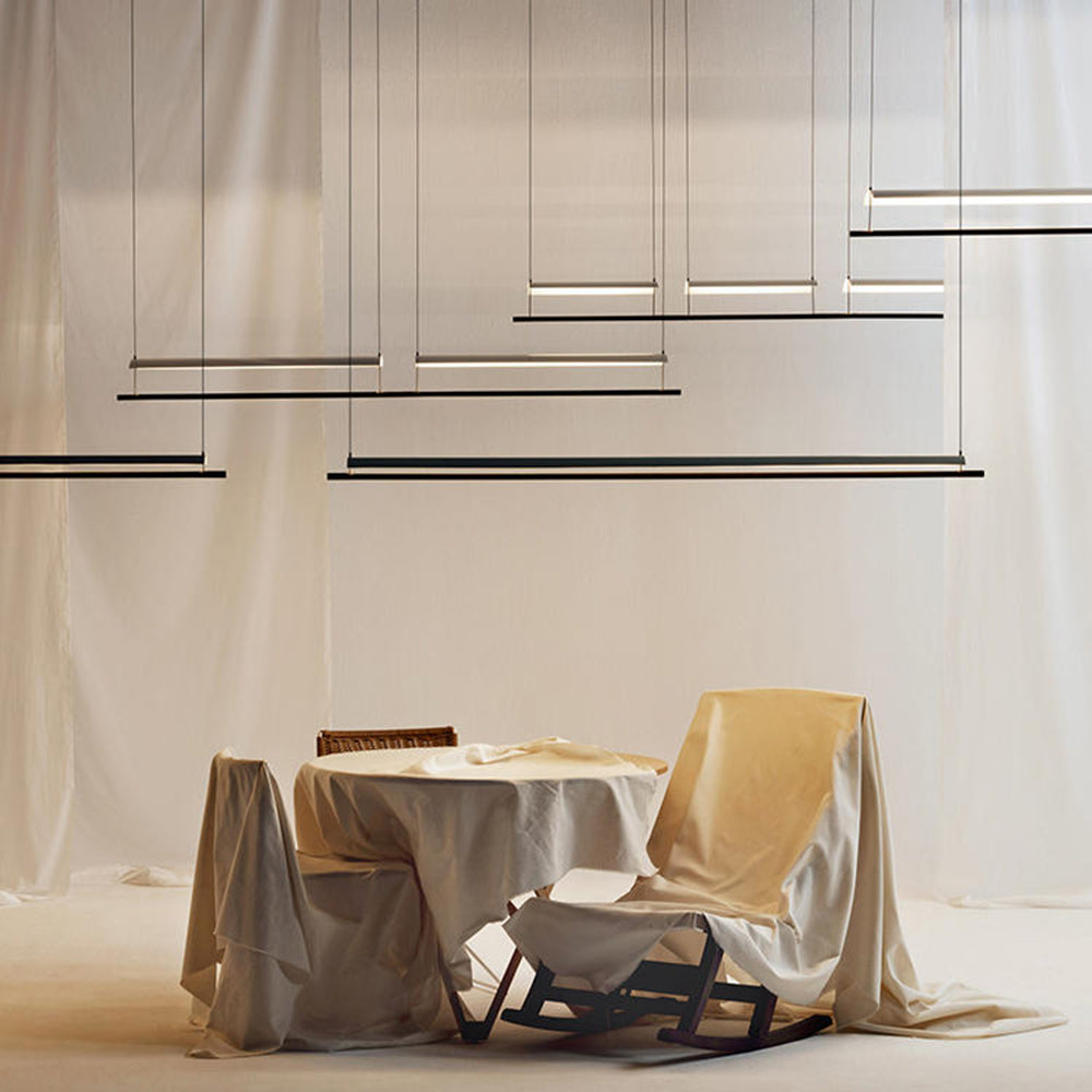 Arisha Minimalist Linear Metal Pendant Light