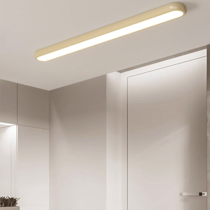Arisha moderne LED-loftslampe i sort, gul og hvid til stue