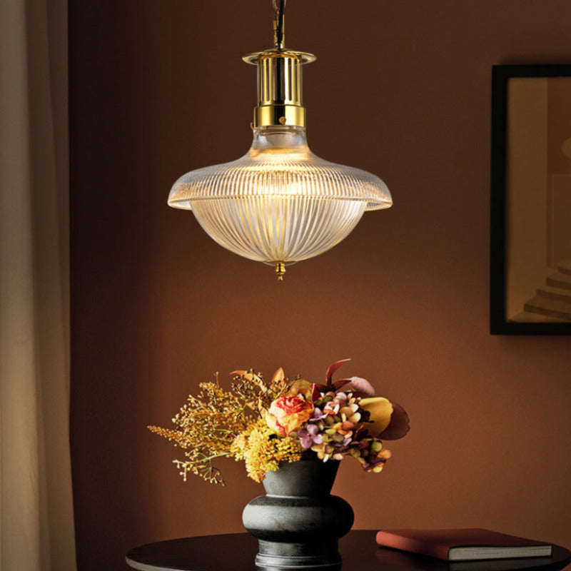 Silva vintage-teollisuustyylinen LED-riippuvalaisin, lasi, makuuhuone/keittiö