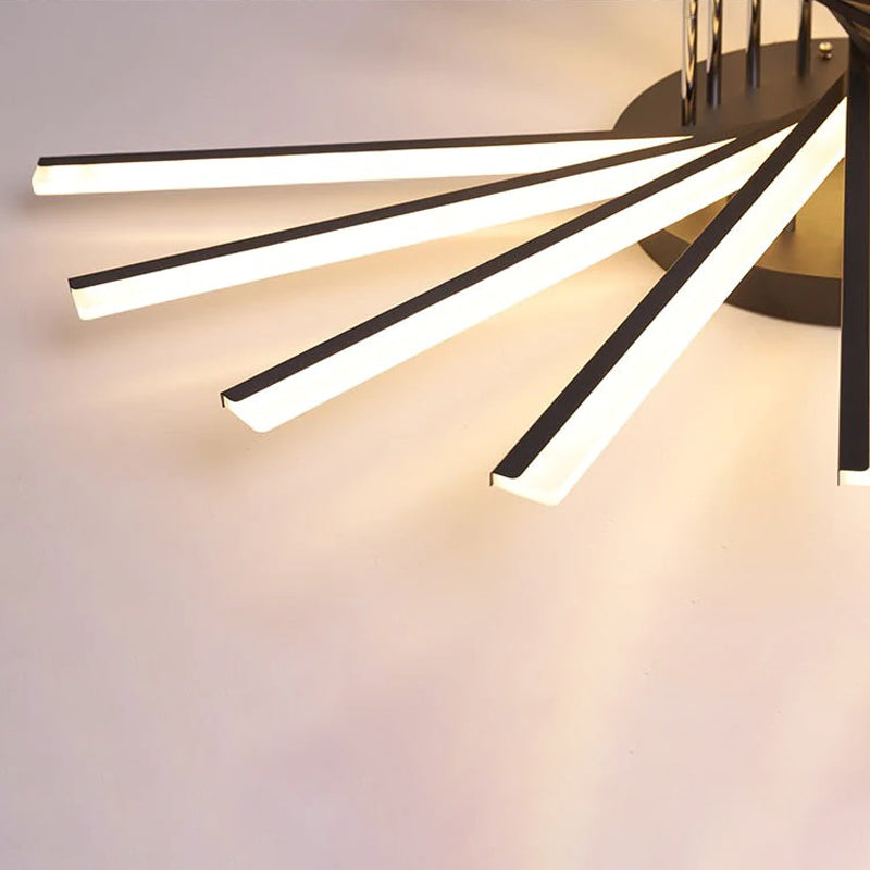Arisha Linear Flush Mount Ceiling Light, 4 Colour