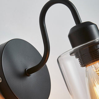 Alessio Retro LED Inomhus Metall/Glas Vägglampa, Guld