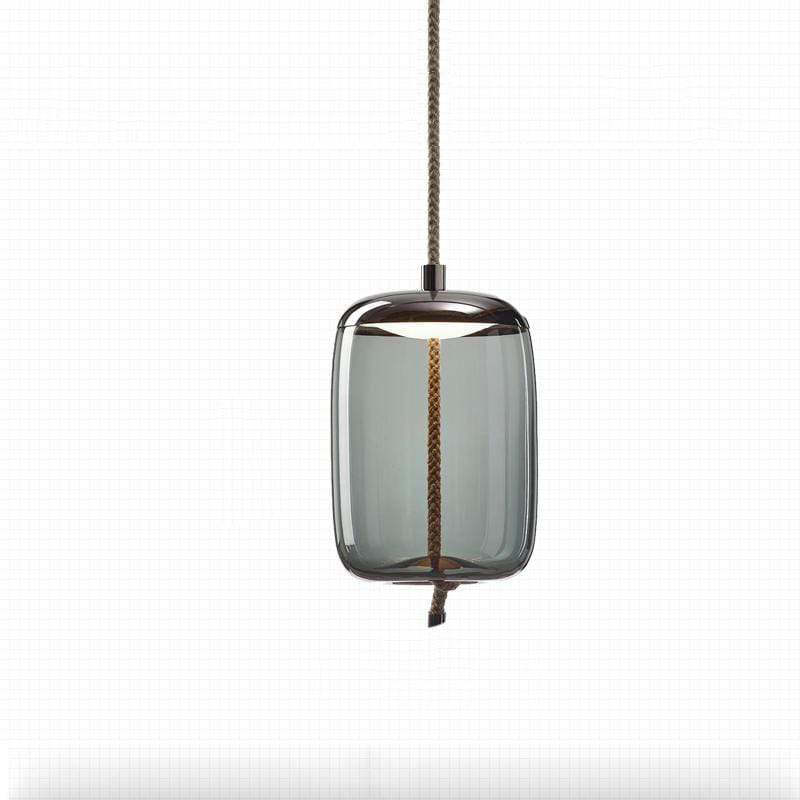 Valentina nordisk LED-pendellampa, dekorativt glas