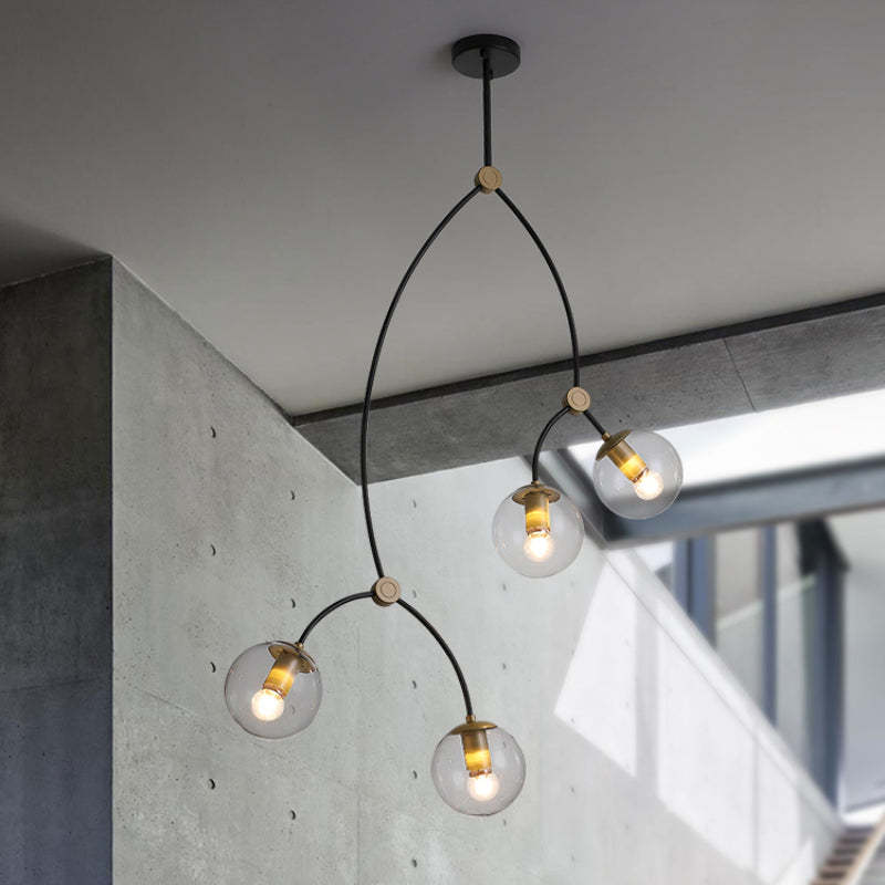 Valentina minimalistisk elegant unik grenlysekrone til stuen