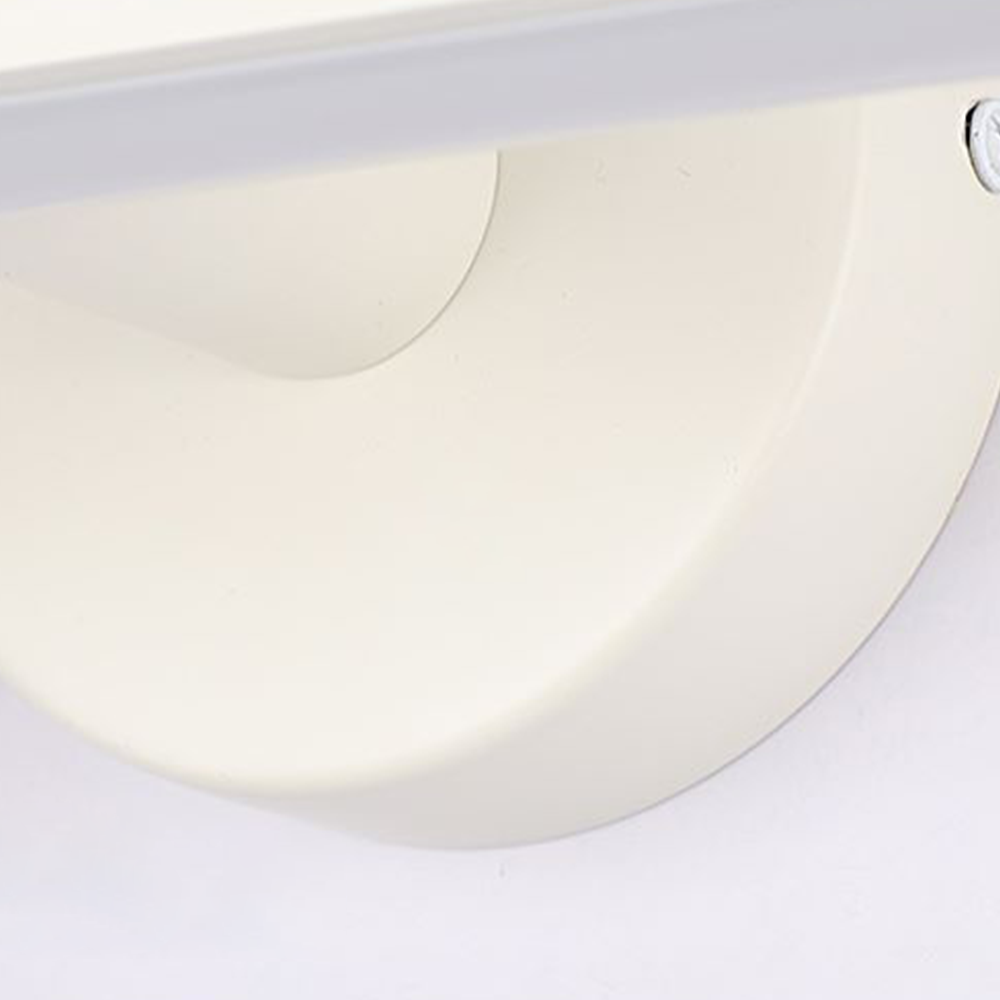 Arisha Minimalist Linear Mirror Front Wall Lamp, White
