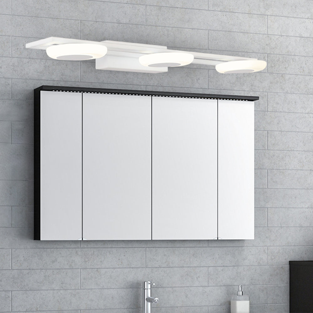 Arisha Modern Square Metal/ Wall Lamp, White, Bathroom