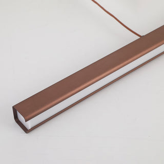 Edge Modern Design Linjär Metall LED Pendellampa Matsal