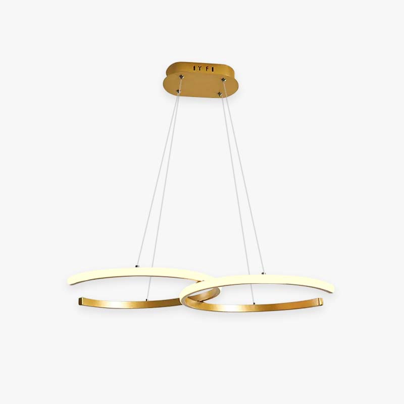 Arisha modern minimalistisk pendellampa, dubbel-C