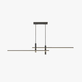 Edge Modern Linjär Pendellampa Metall Svart Vardagsrum