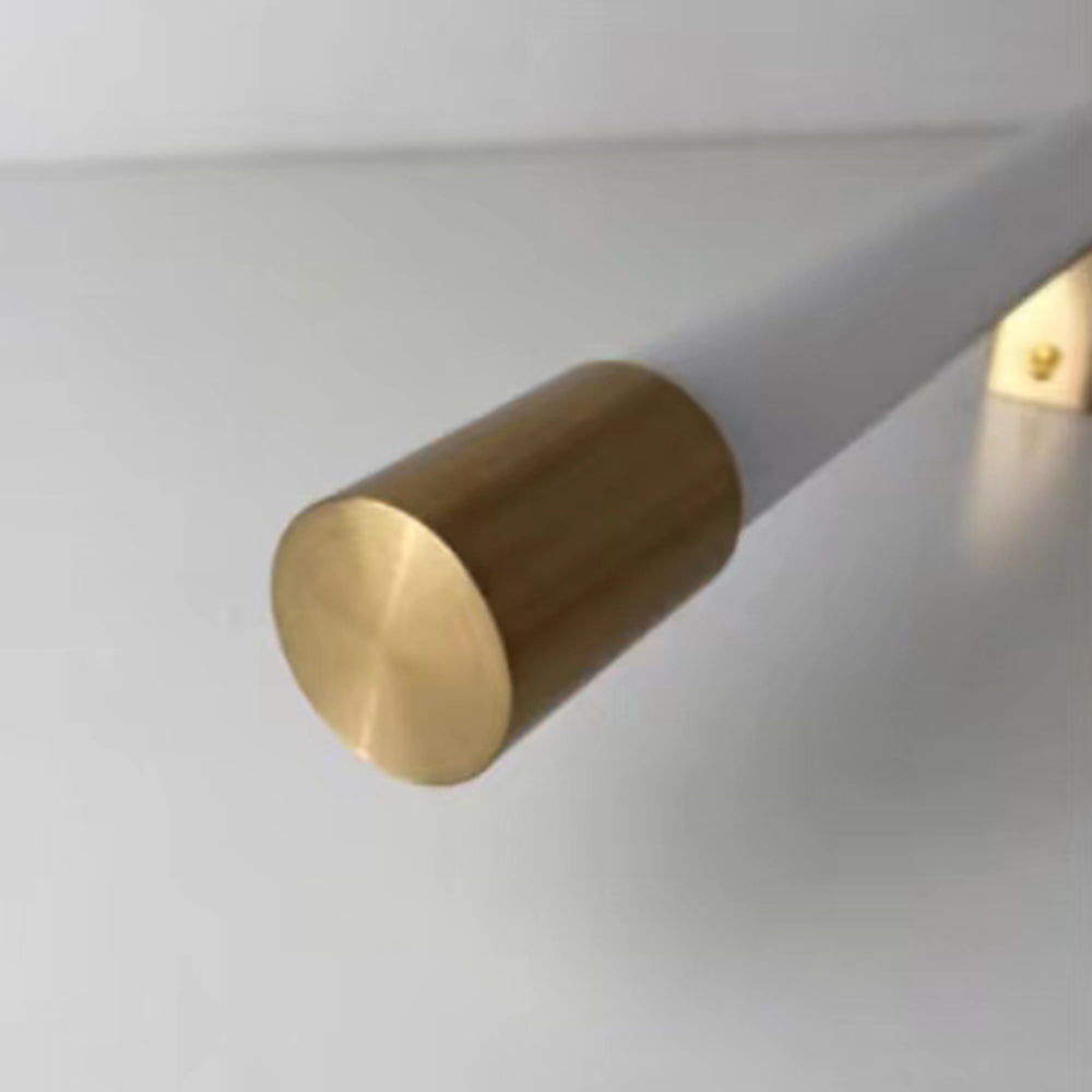 Arisha modern gyllene sminkspegelvägglampa med spegelfront, metall/