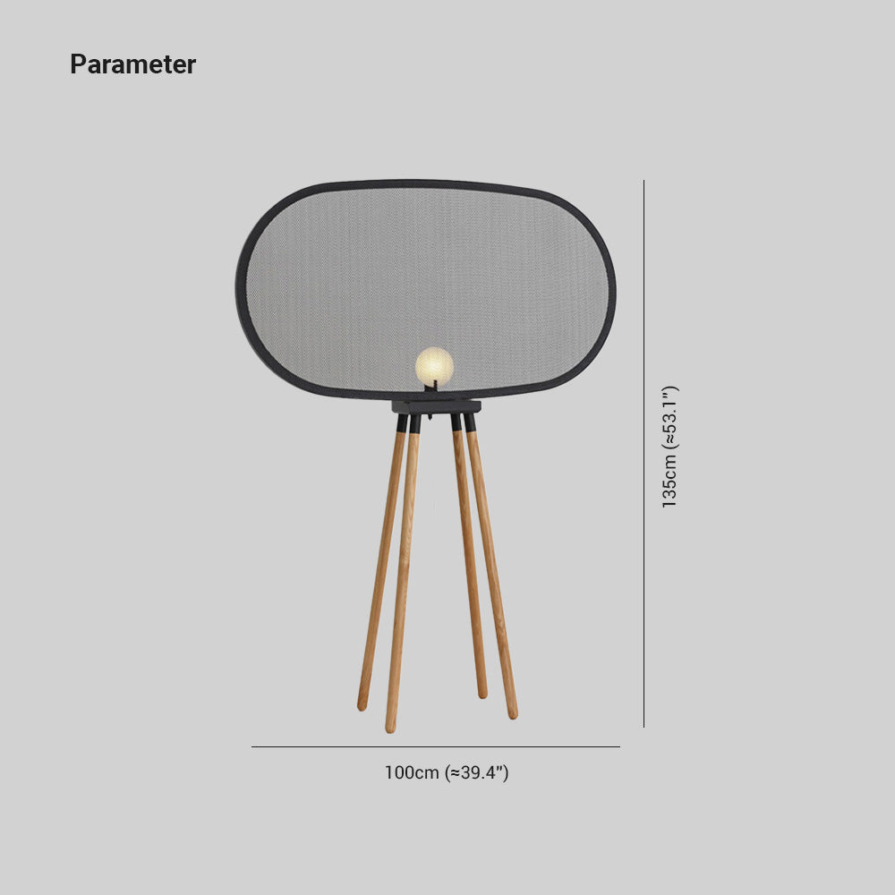 Cooley minimalistisk gulvlampe med moderne design, metal og træ