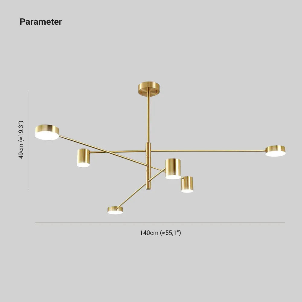 Arisha industriel gren-pendellampe, sort/guld, soveværelse