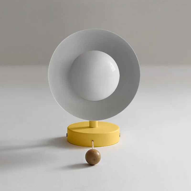 Valentina Modern LED Wall Lamp Metal Glass Bedroom White/Yellow/Pink/Green