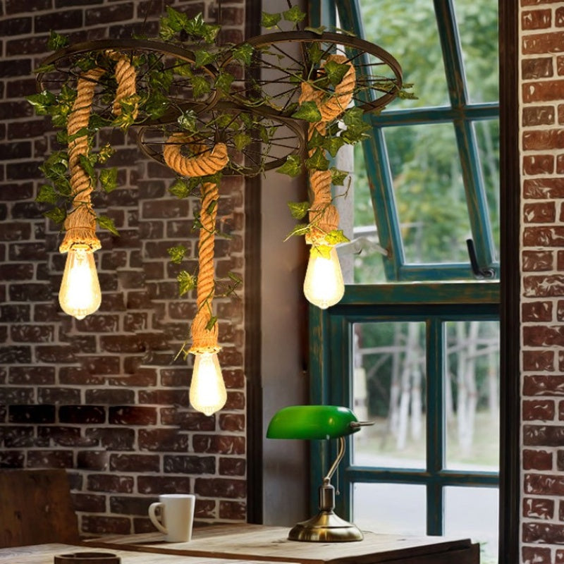 Arisha industriel LED-loftslampe i sort til bar/stue
